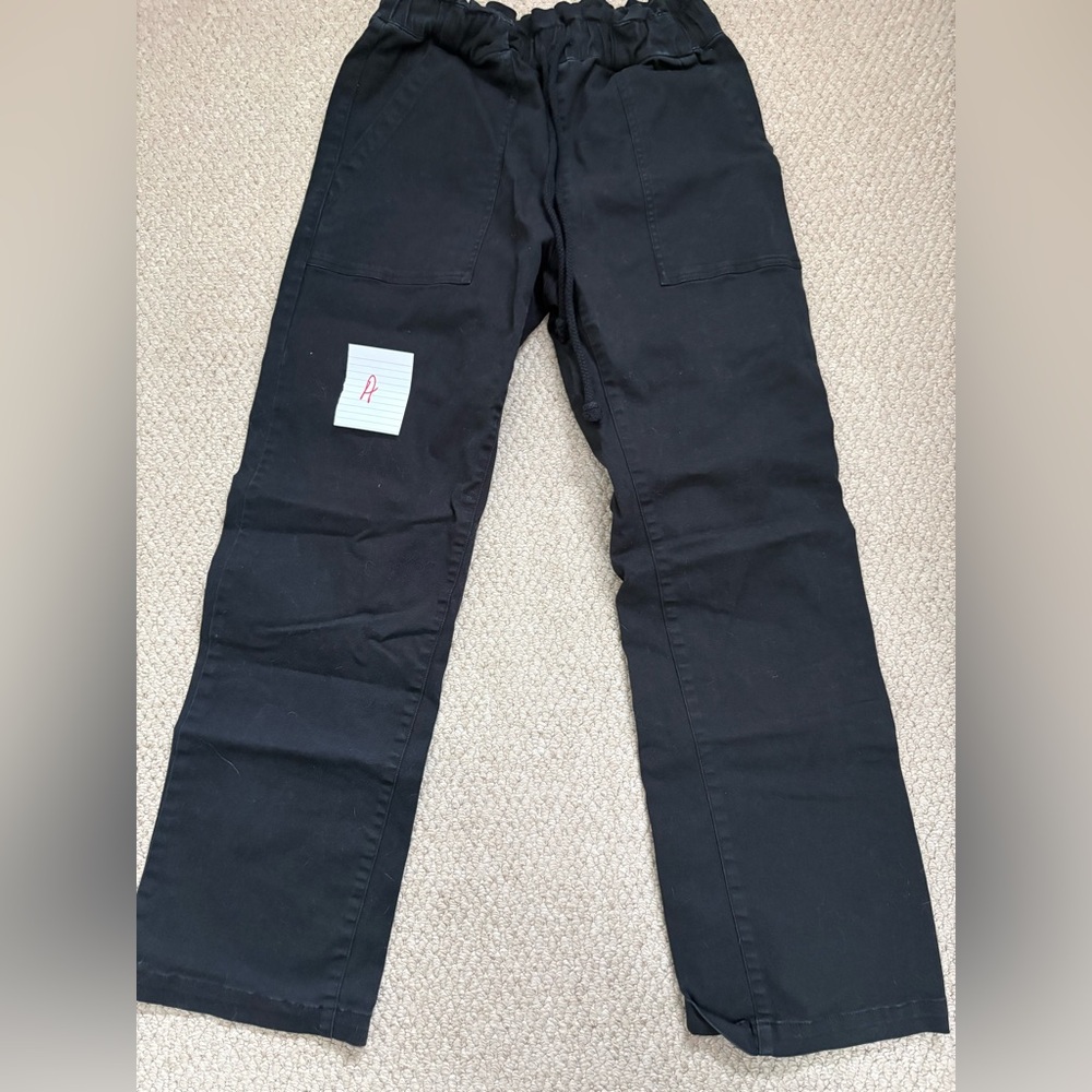 Women’s Electric & Rose Black Drawstring Paper Bag Trousers